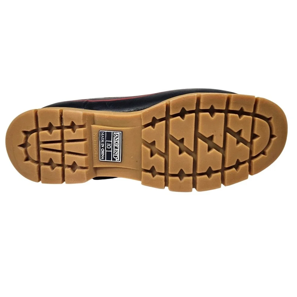 Lands' End Tan and Black Duck Boots